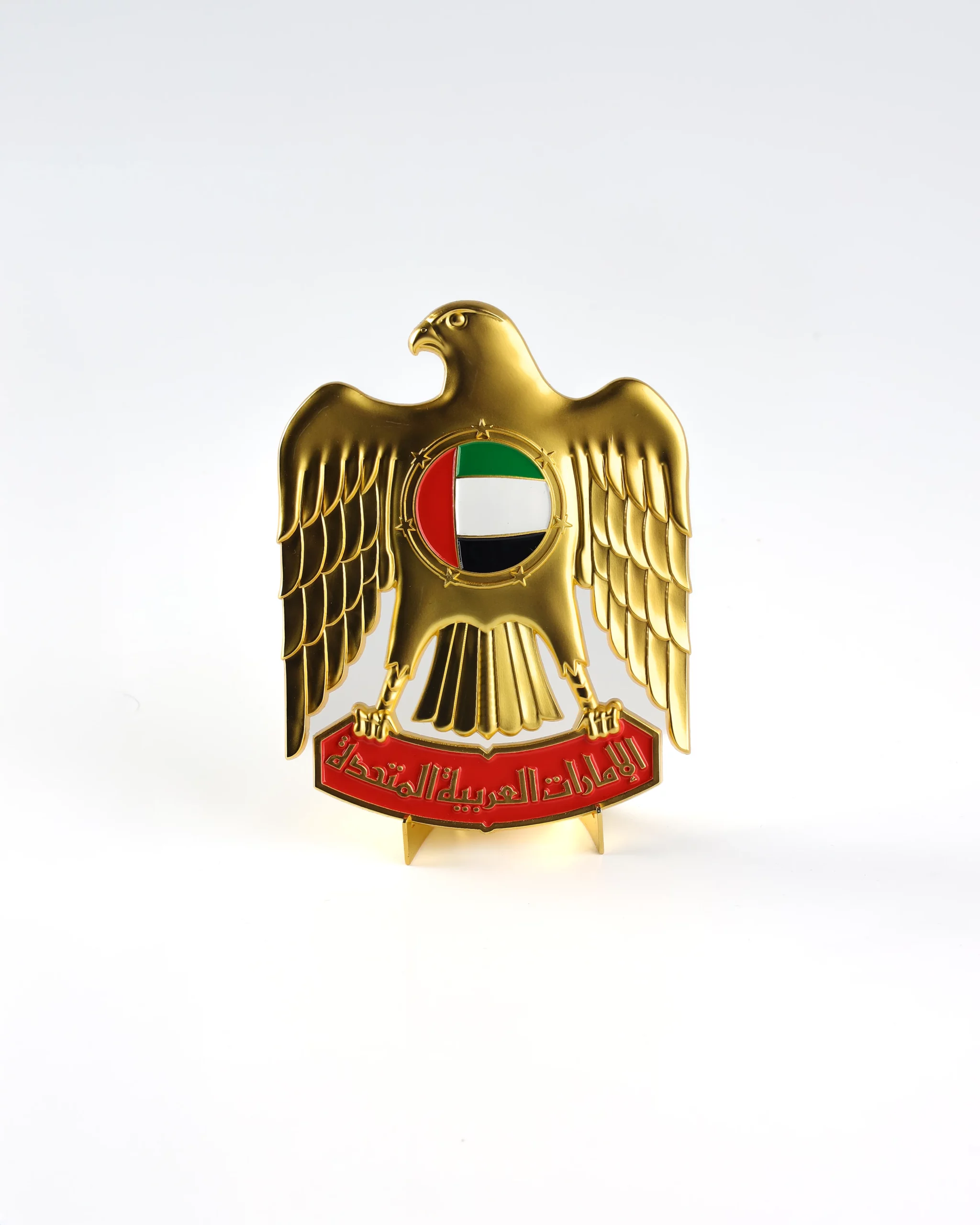 UAE Falcon Stand — Metal, 8 & 12 cm