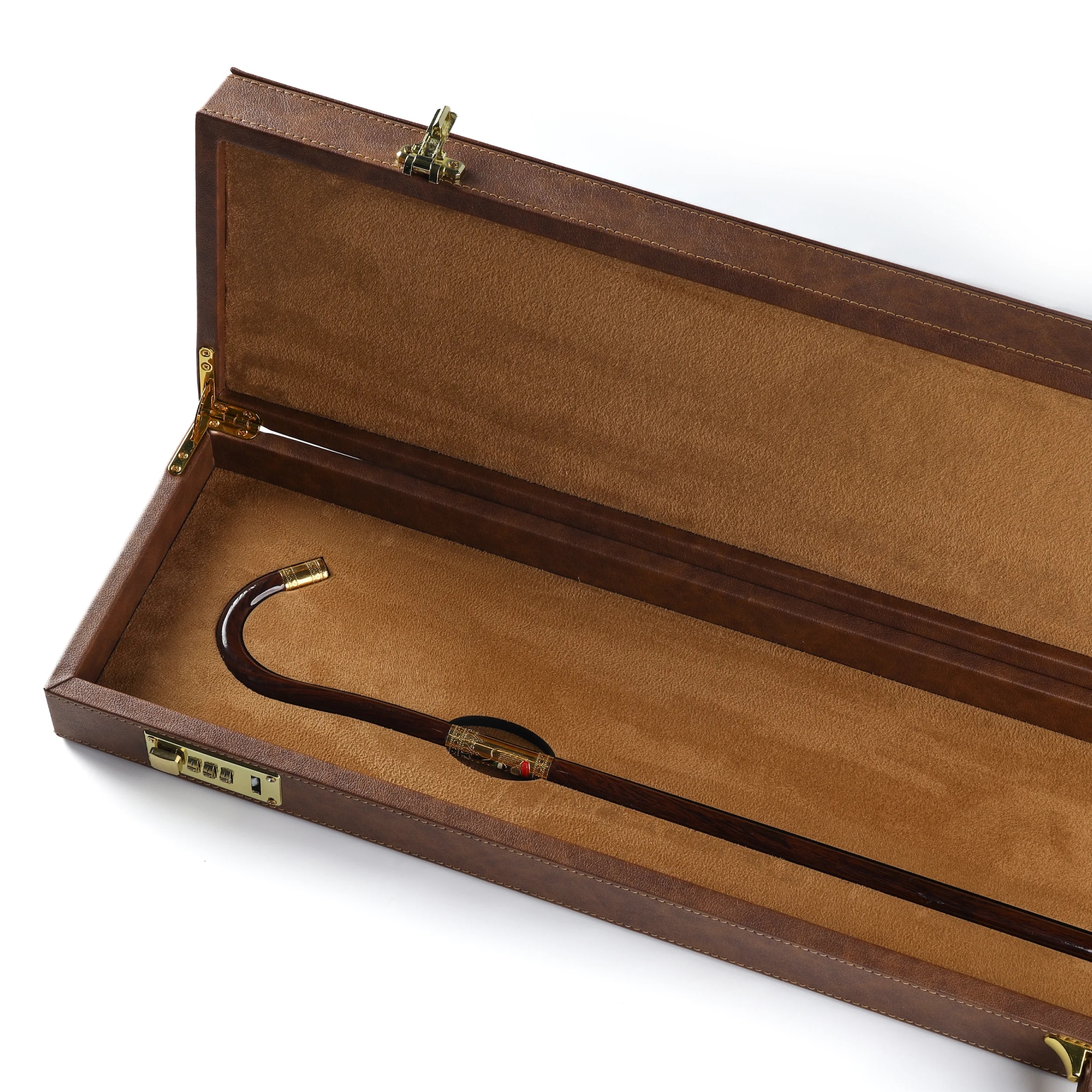 Luxury Cane Leather Box – Black