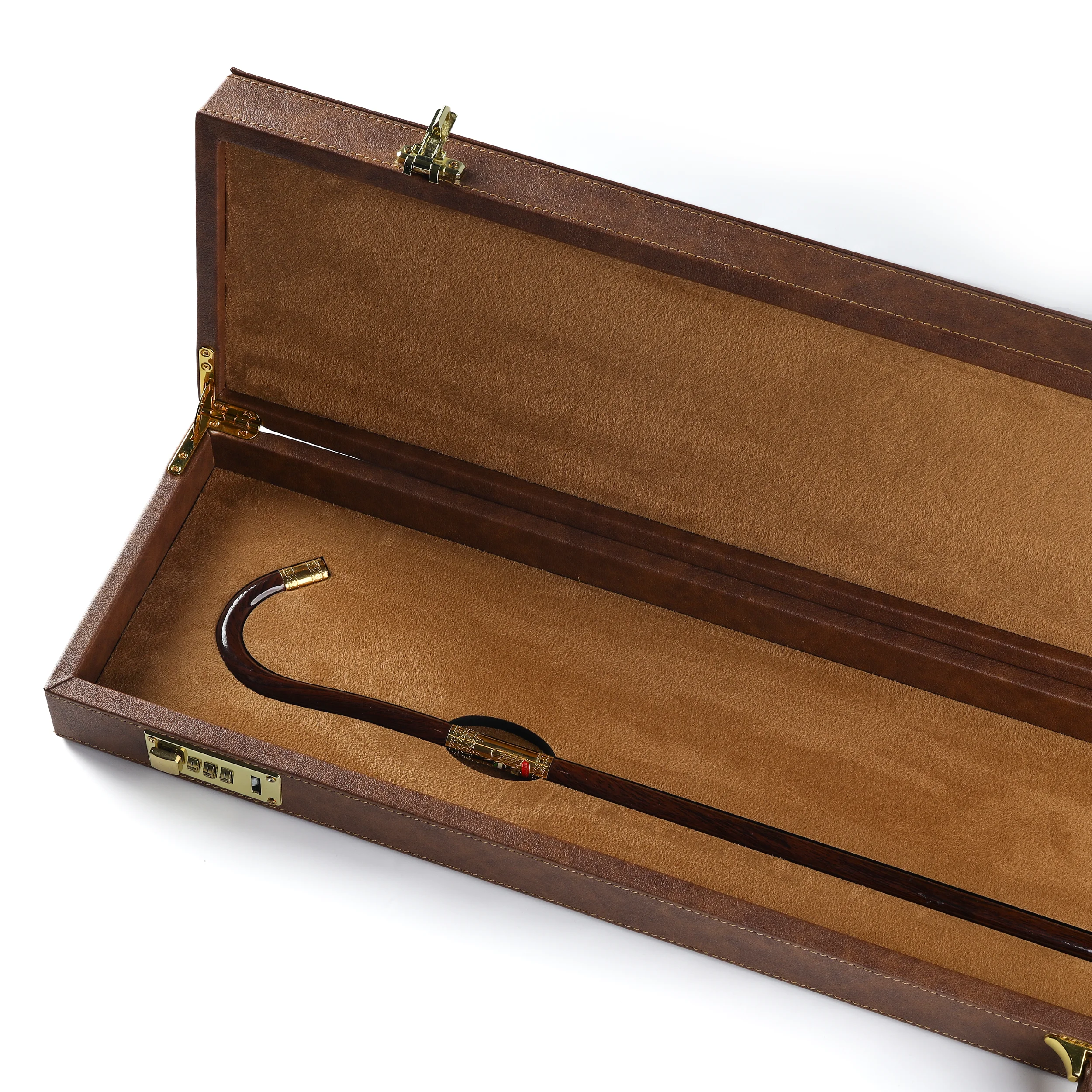Luxury Cane Leather Box – Black